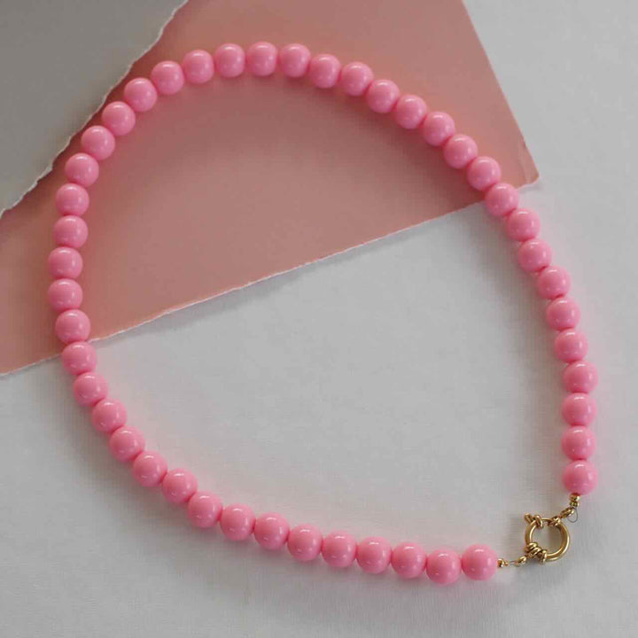 widaro ketting big round sweet pink (kies je grootte)