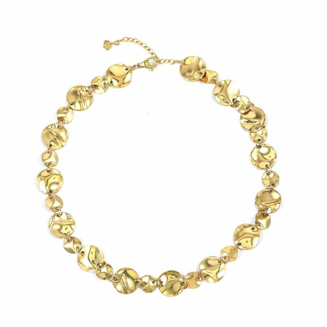 Rose & Camellia ketting organic coins