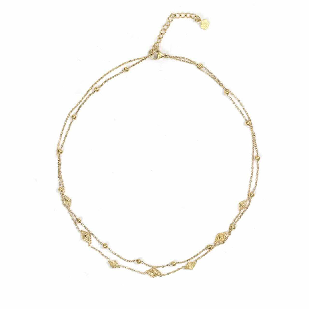Rose & Camellia ketting two chic