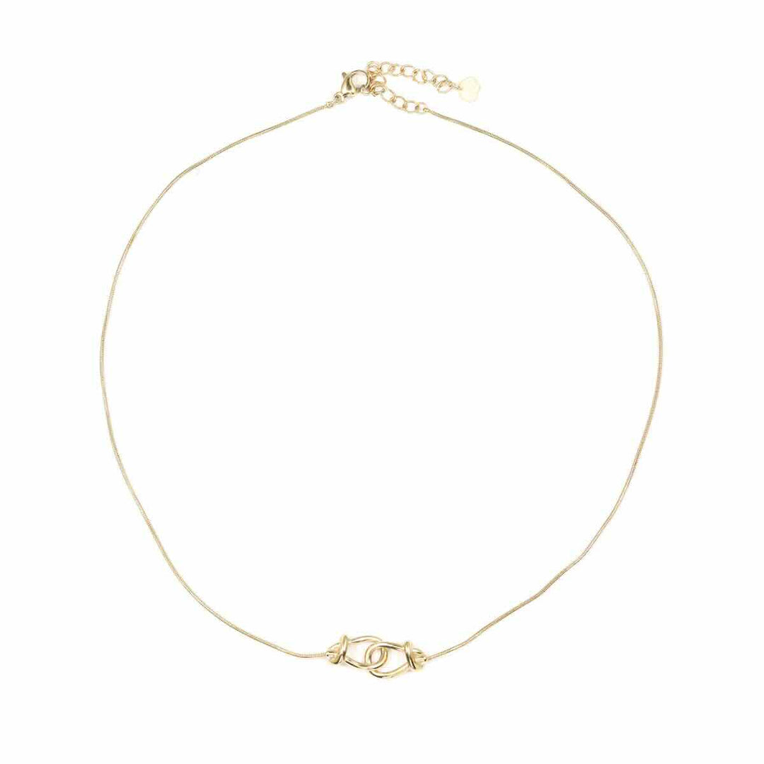 Rose & Camellia ketting double knot
