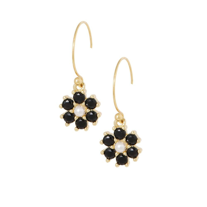 Ellen Beekmans oorbellen met pareltje en bloem