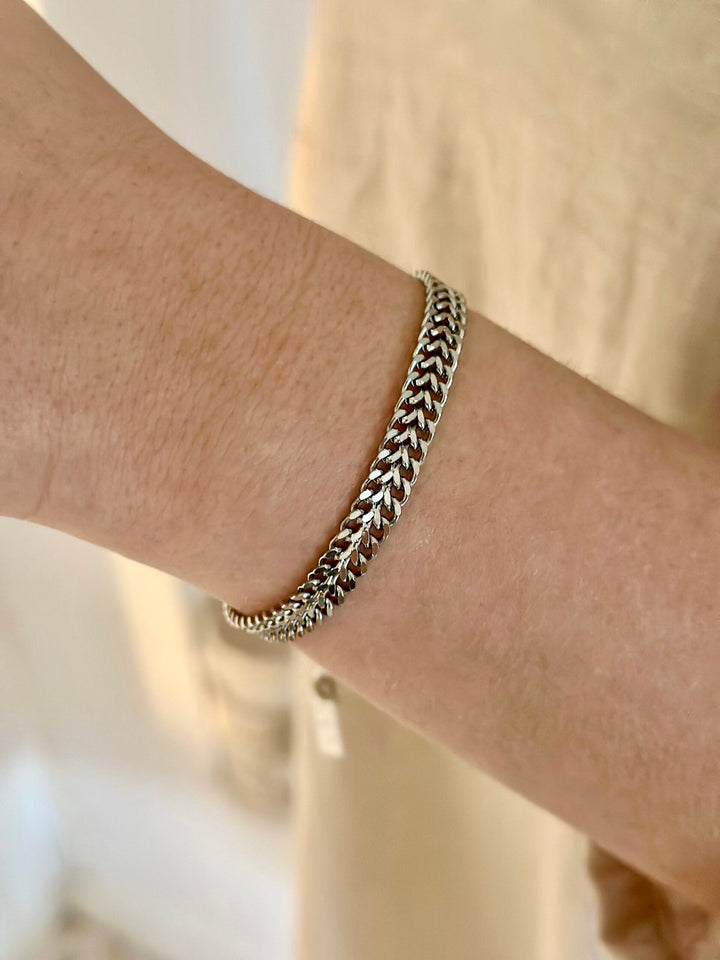 Ellen Beekmans armband met platroon zilver