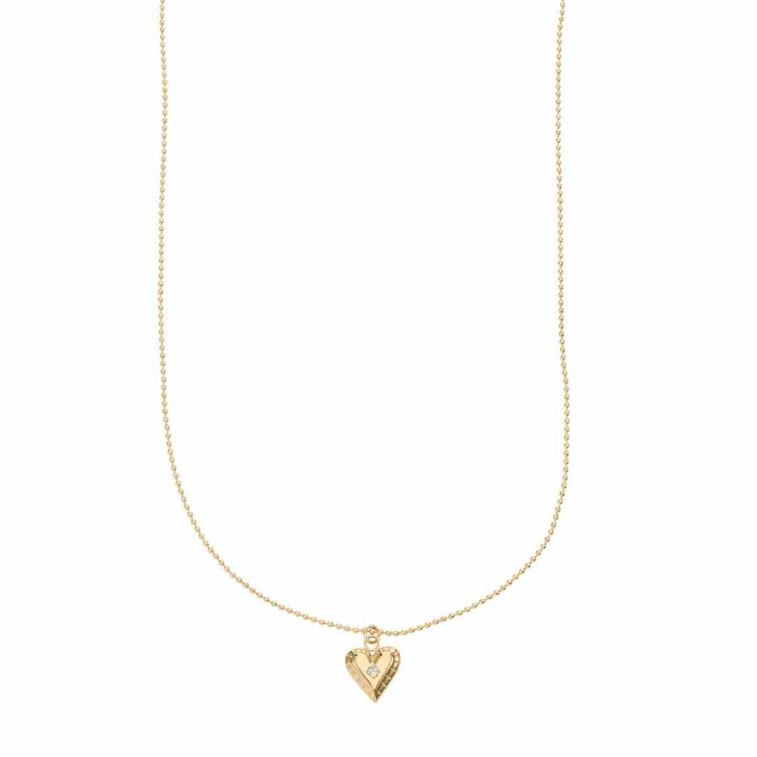 Rose & Camellia ketting heart with a little sparkle