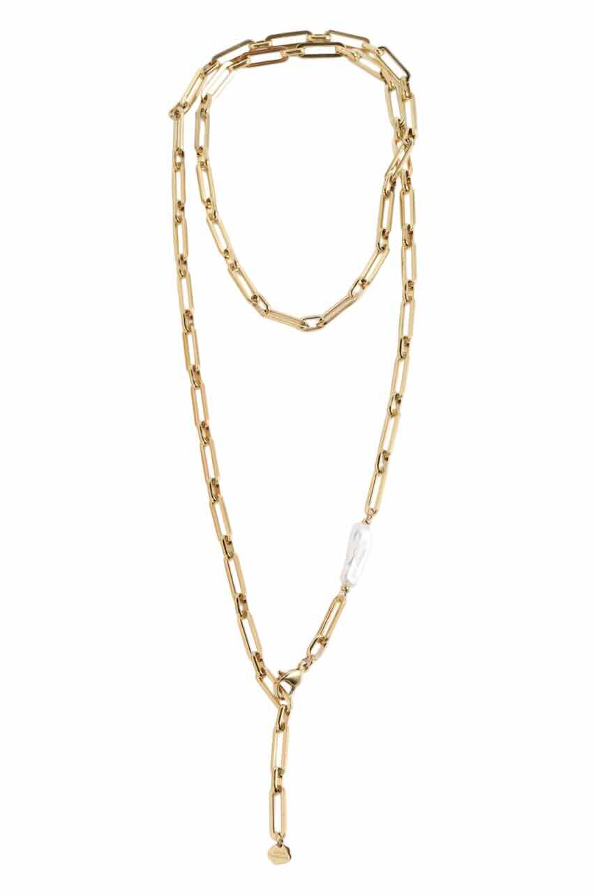 Rose & Camellia ketting sporty pearl