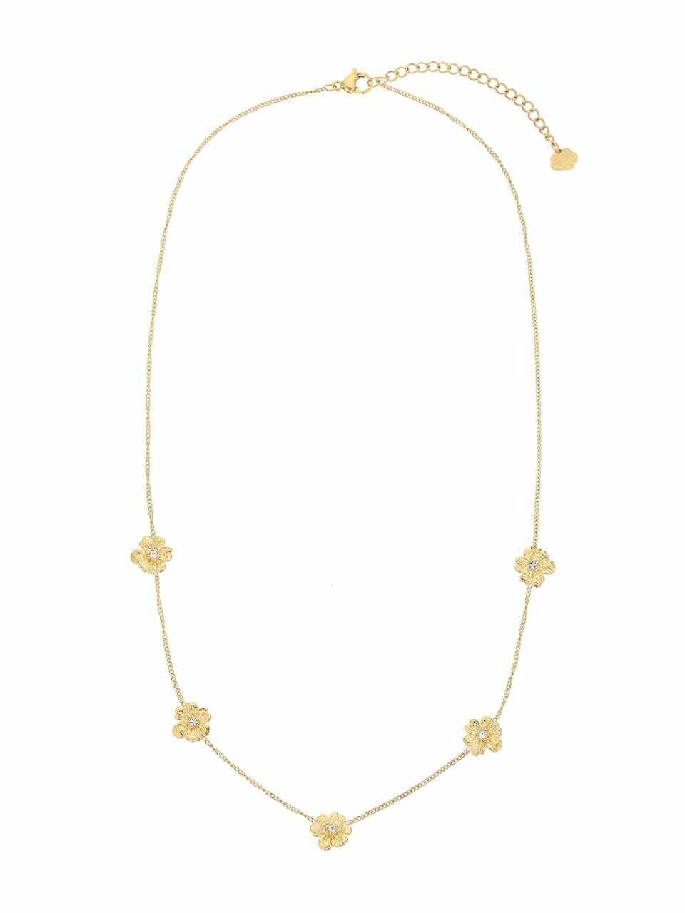 rose & camellia ketting five flowers