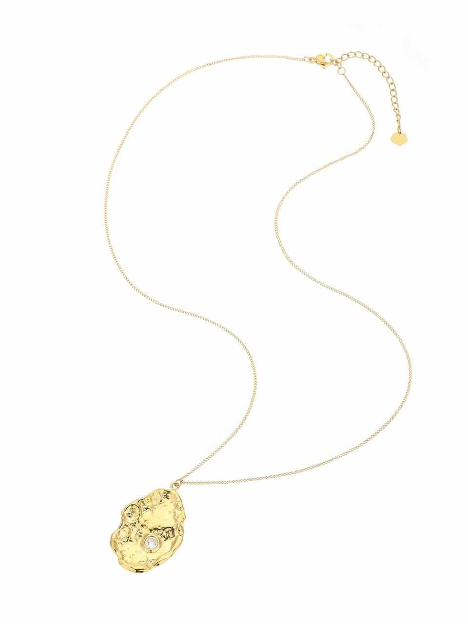 rose & camellia ketting golden oval