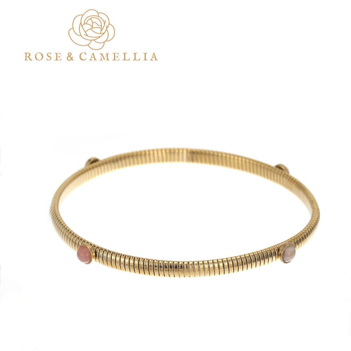 Rose & Camellia armband Stones (Kies je kleur)