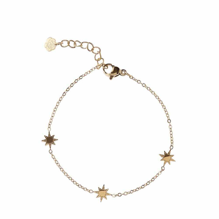 Rose & Camellia armband three stars