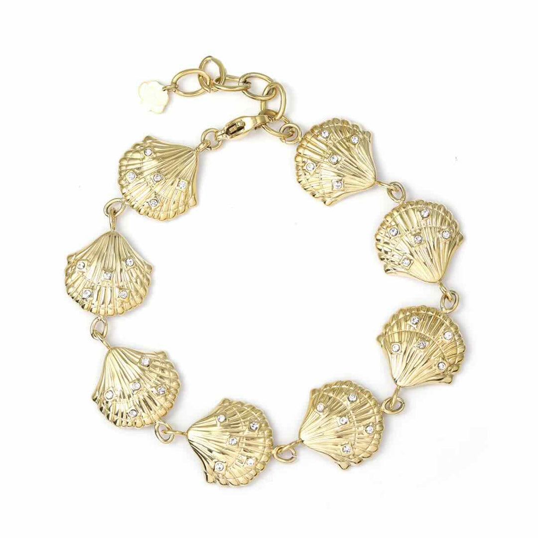 Rose & Camellia armband summer shell