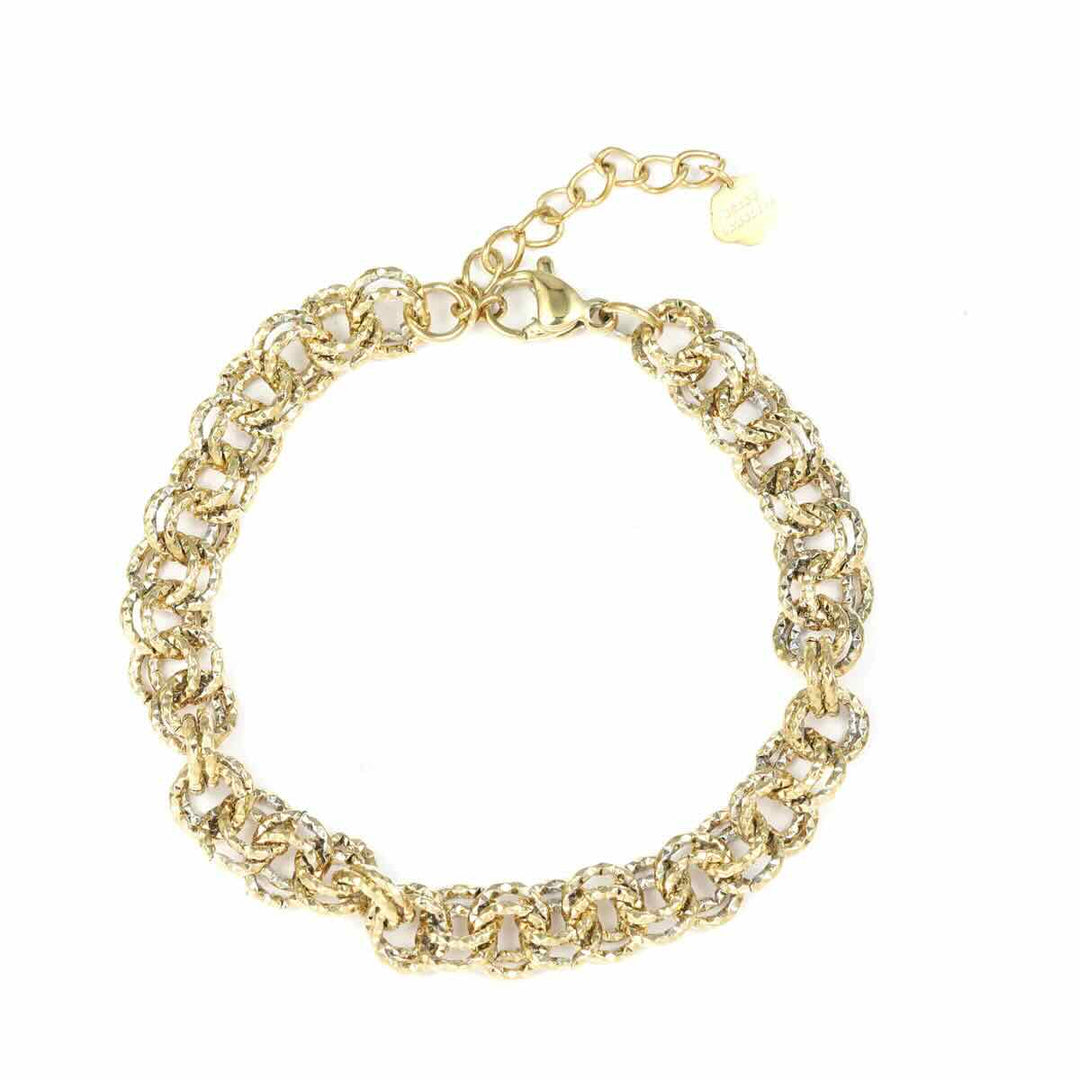 Rose & Camellia armband double rounds