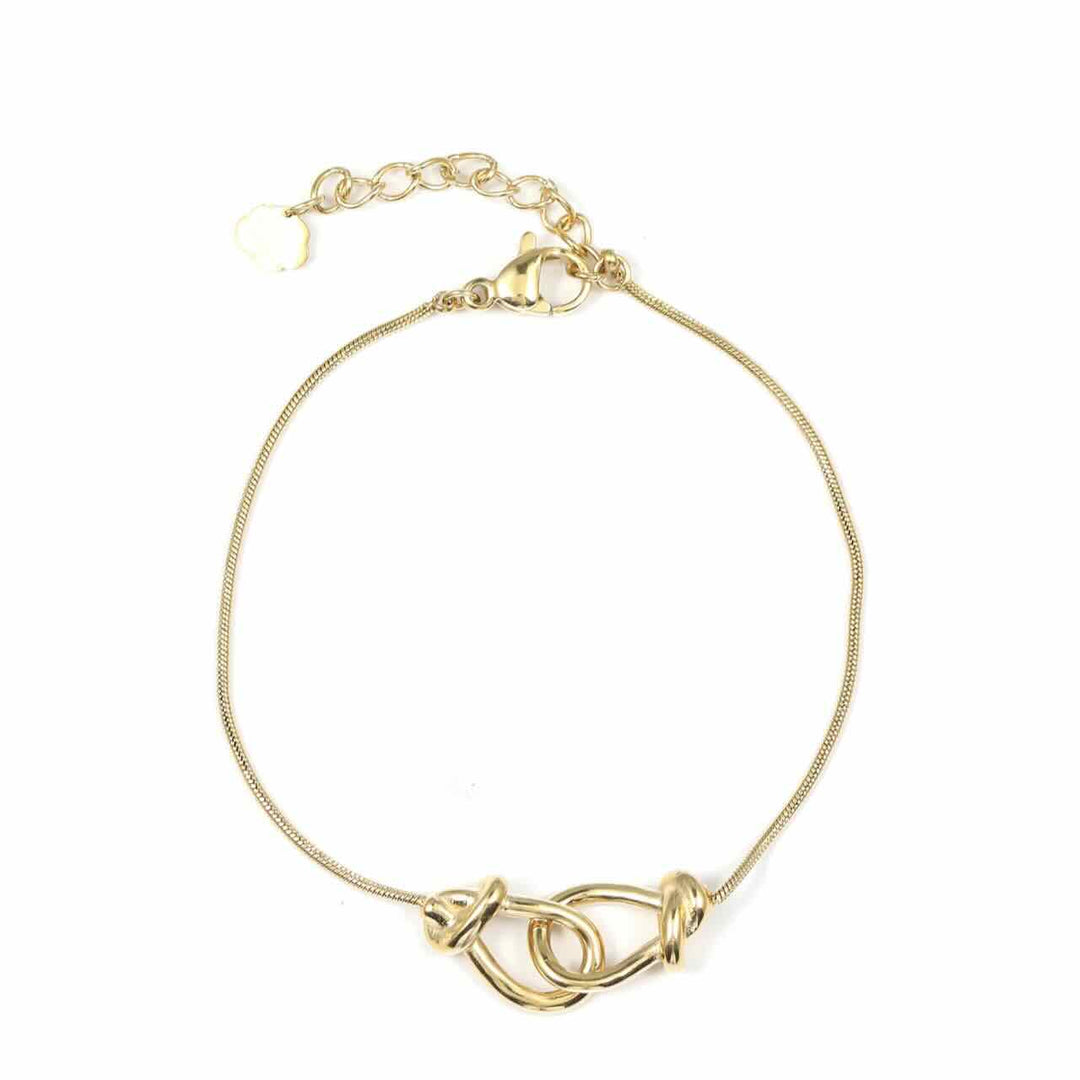 Rose & Camellia armband double knot