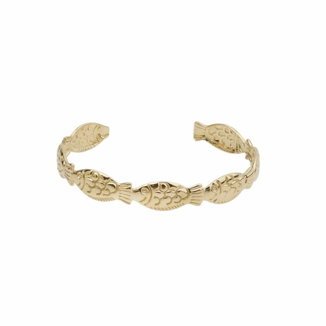 Rose & Camellia bangle fish loop