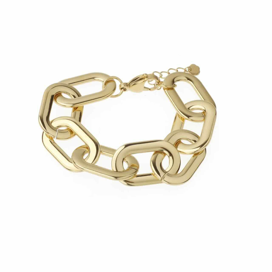 Rose & Camellia armband big oval chain