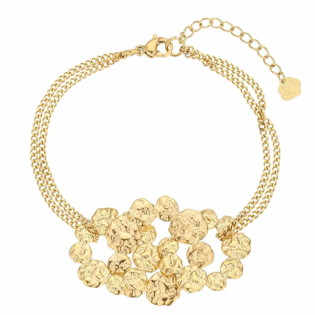 rose & camellia armband double big rounds