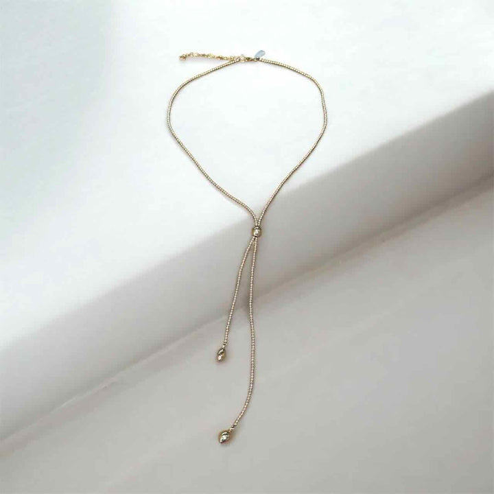 Pscallme ketting lina drop gold coloured