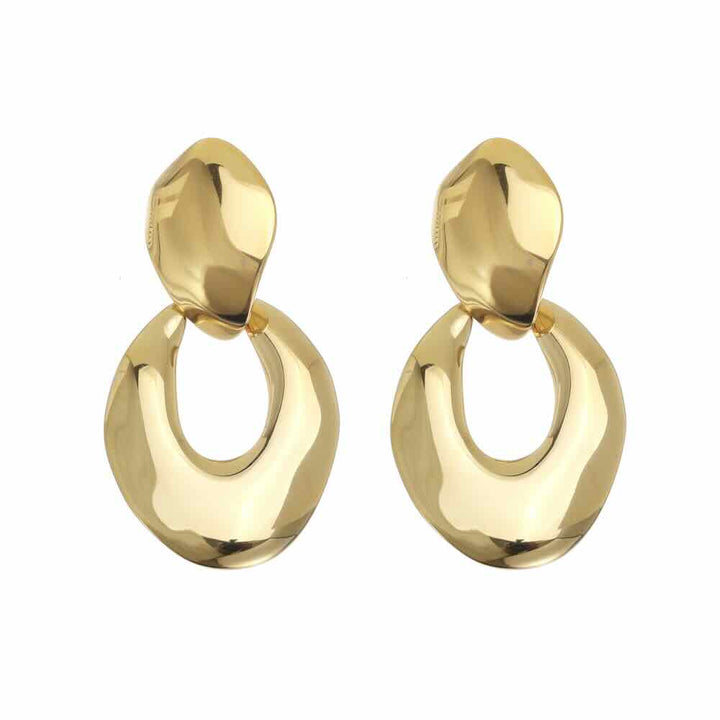 Rose & Camellia oorbellen organic oval rounds