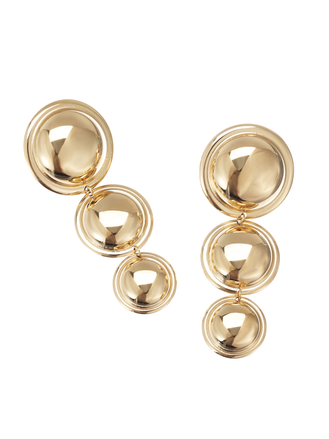 rose & camellia oorbellen three rounds