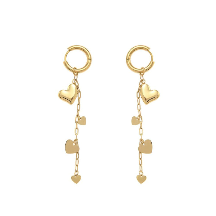 Rose & Camellia oorbellen little heart swing