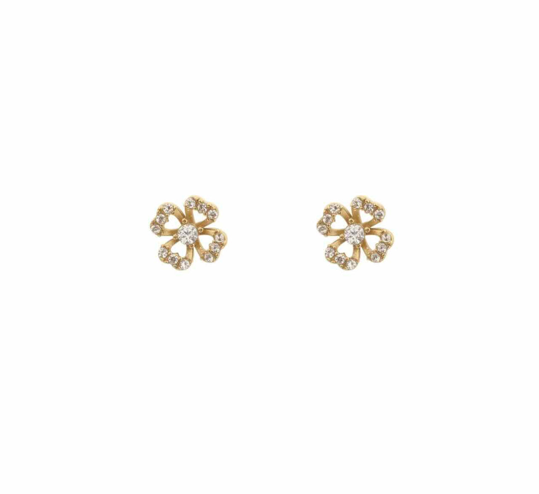 Rose & Camellia oorstekers sparkle clover