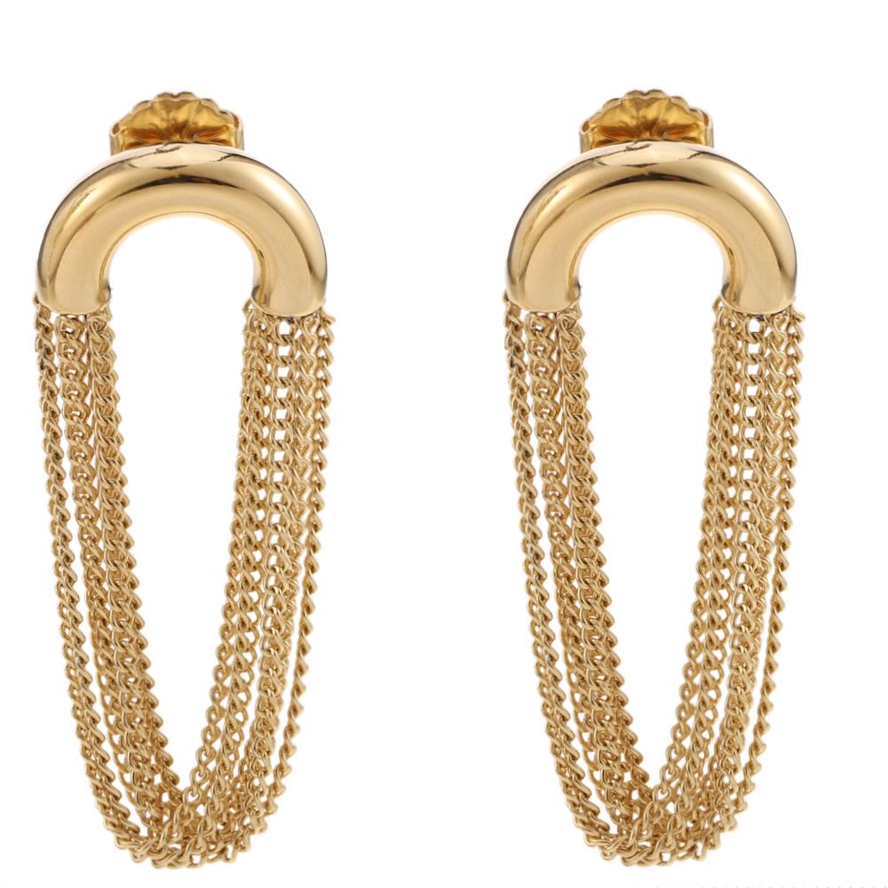 rose & camellia oorbellen golden chains