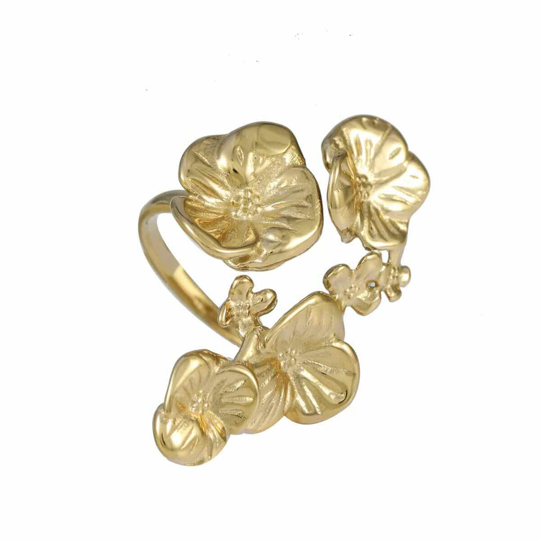 Rose & Camellia oorbellen ring flowergarden