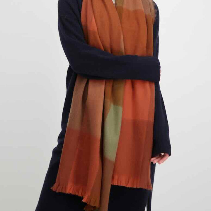 alpaca loca sjaal cinnamon, terracotta, brown