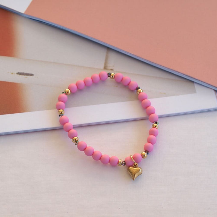 Widaro armband casual light pink/aqua/off white