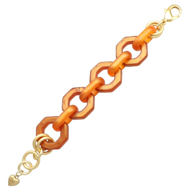 camps & camps armband hexagon bold cognac