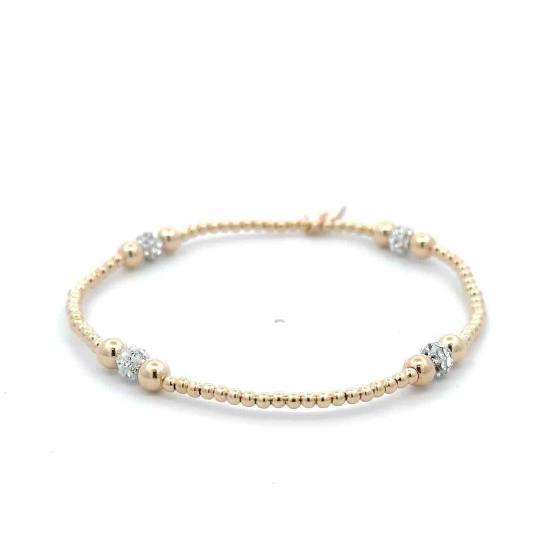 pscallme armband dot four 2mm clear gold