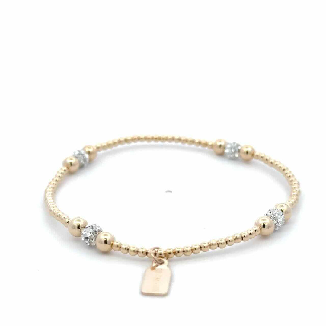 pscallme armband dot four 2mm clear gold