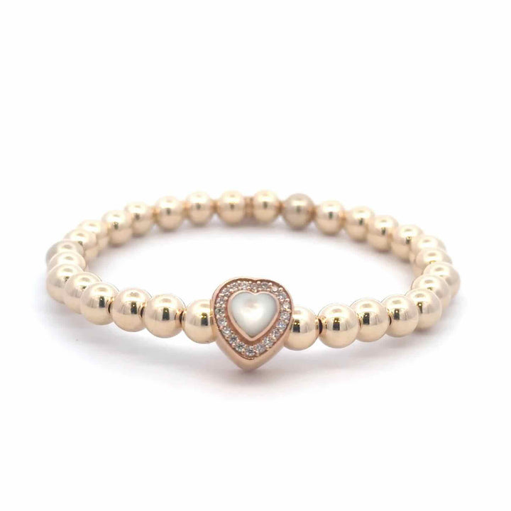 pscallme armband charly heart cc pearl gold