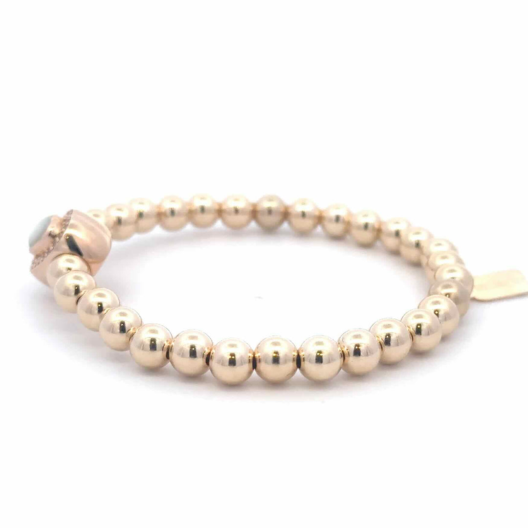 pscallme armband charly heart cc pearl gold