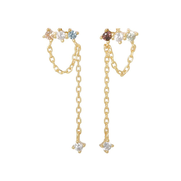 Ellen Beekmans oorbellen met steentjes