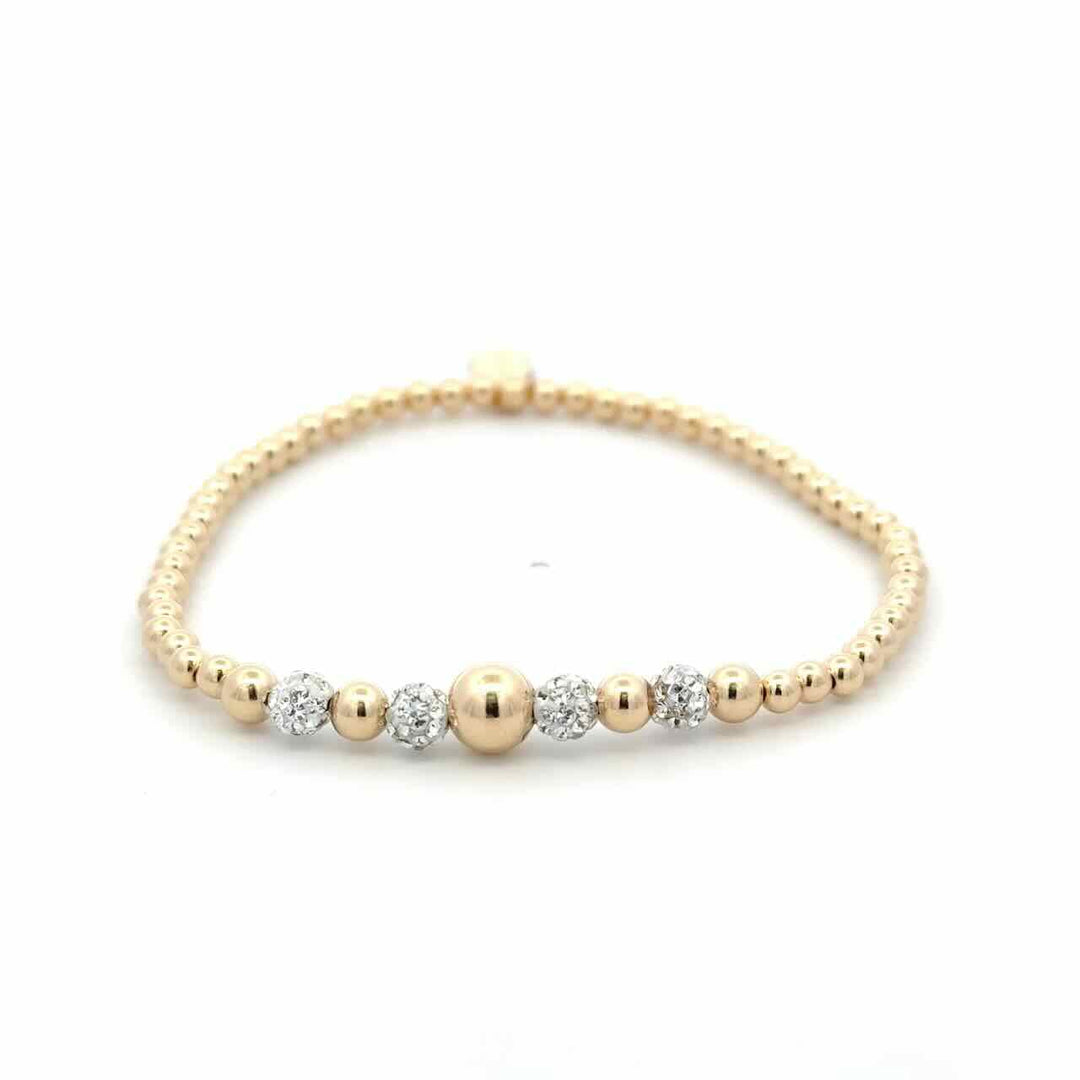 pscallme armband dot chance 3mm clear gold