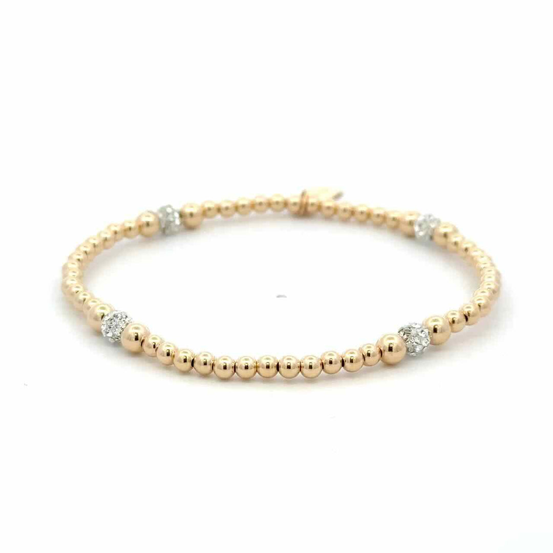 pscallme armband dot four 3mm clear gold