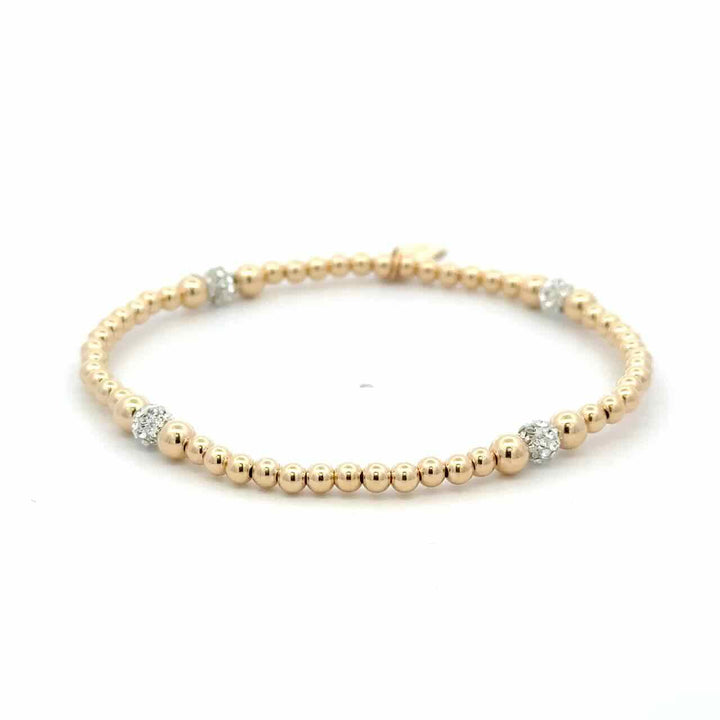 pscallme armband dot four 3mm clear gold