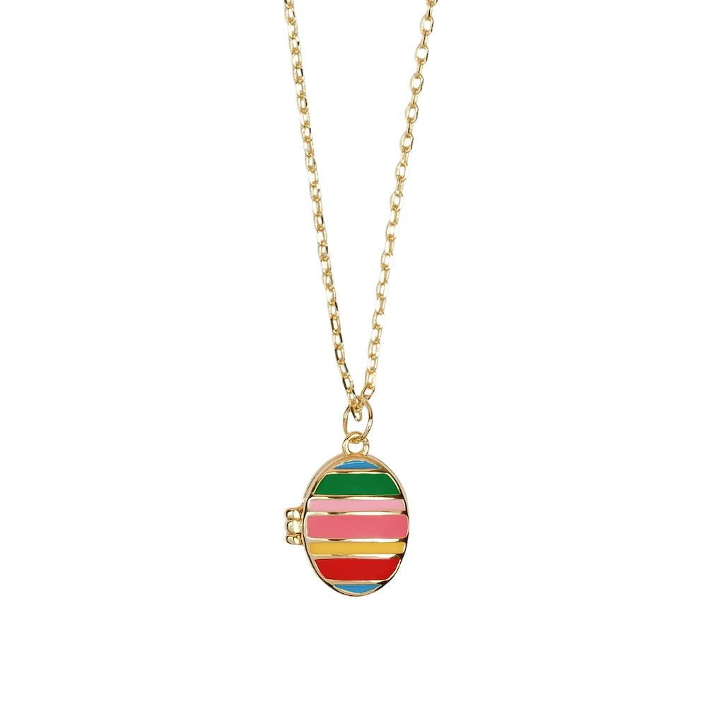 a new day amsterdam ketting medaillon multi