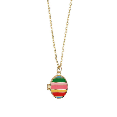a new day amsterdam ketting medaillon multi
