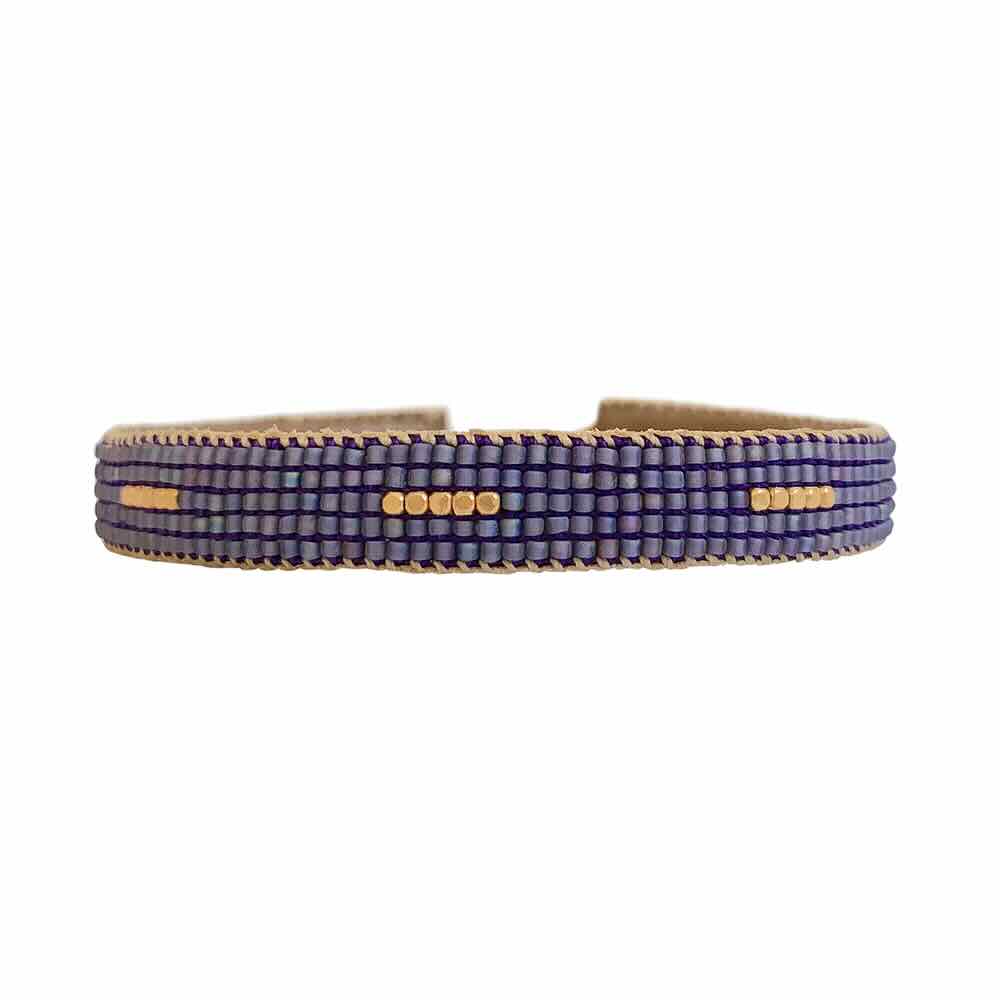 ibu jewels armband stripe violet