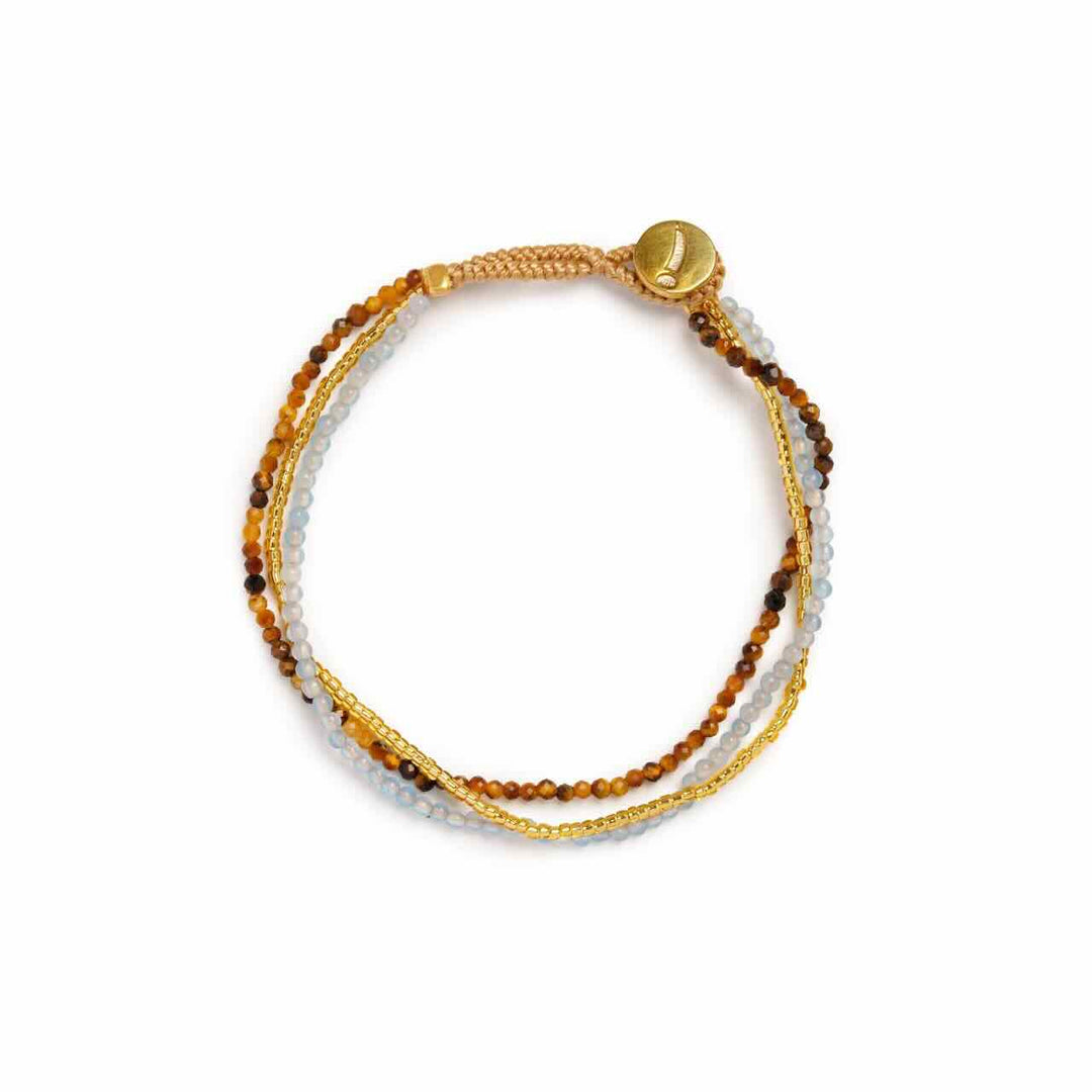 ibu jewels armband lulu dua mix brown blue