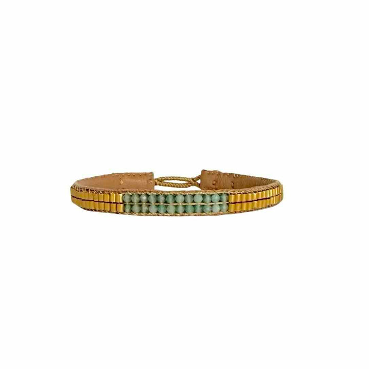 ibu jewels armband bamboo stones amazonite