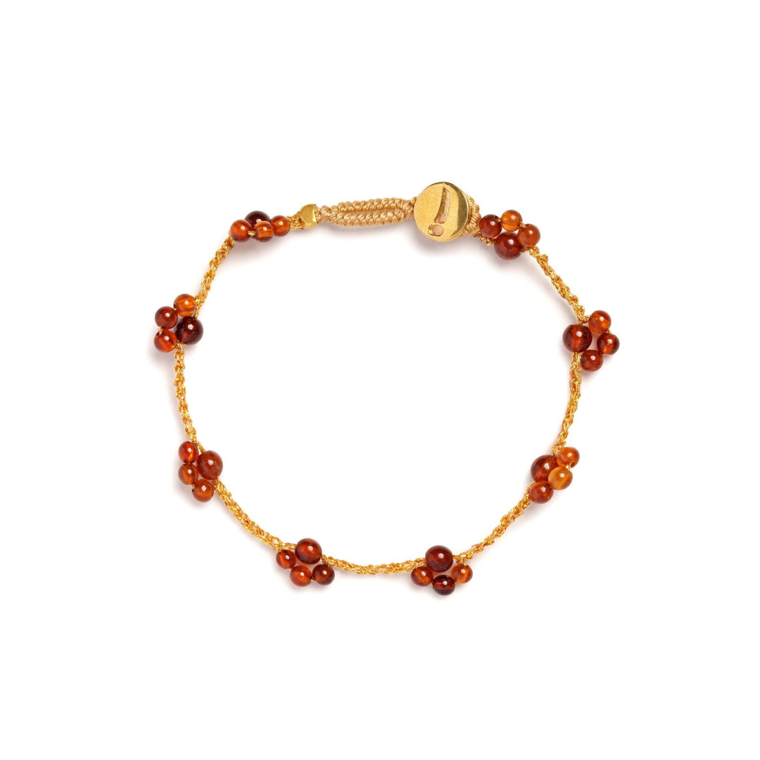 ibu jewels armband pippy paw brown garnet