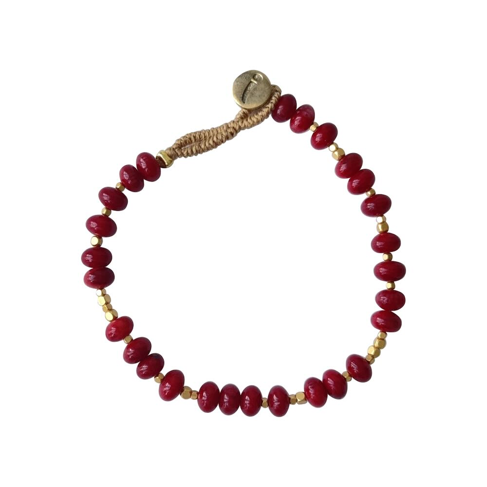 ibu jewels armband kiki red jade