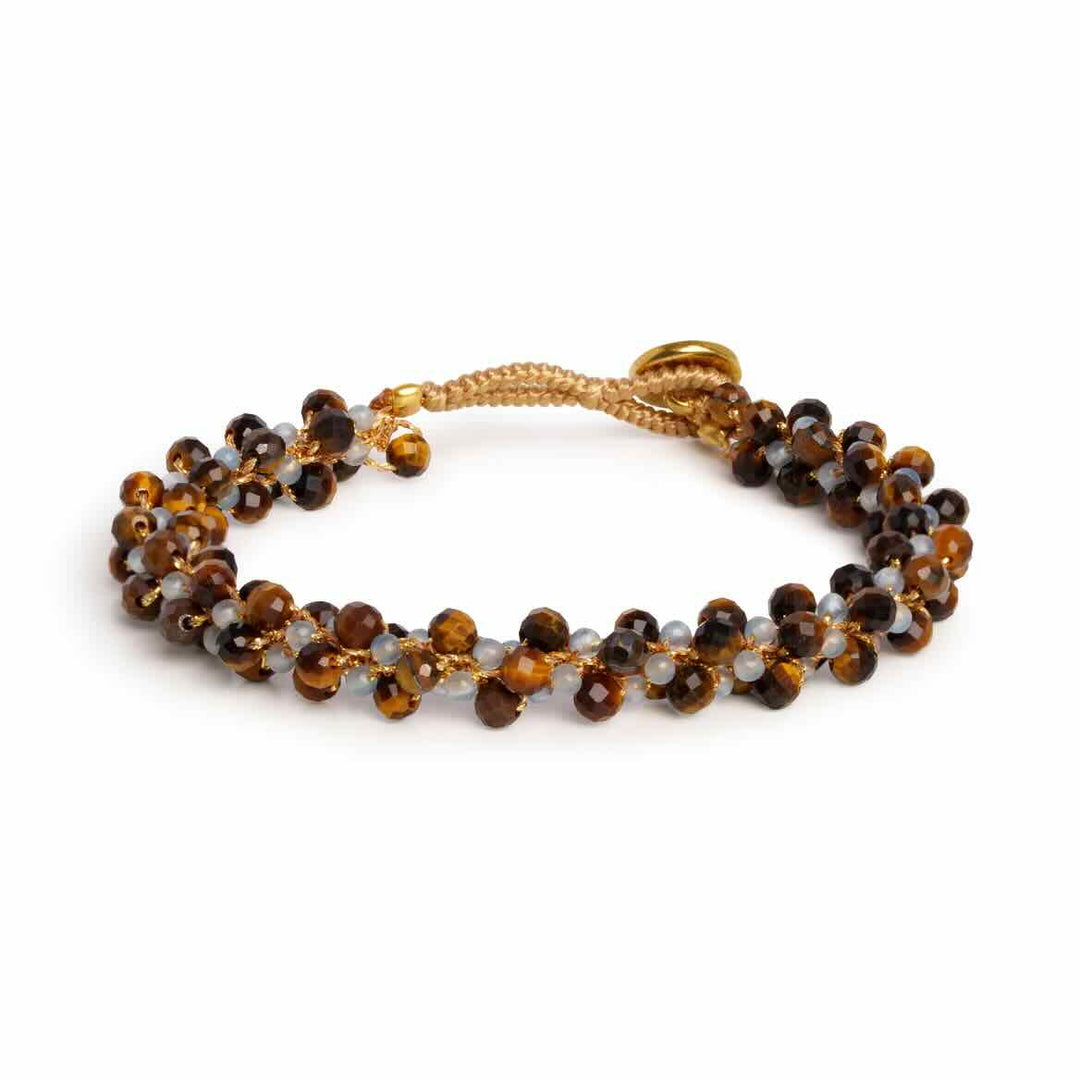 ibu jewels armband jill jazzy mix brown blue