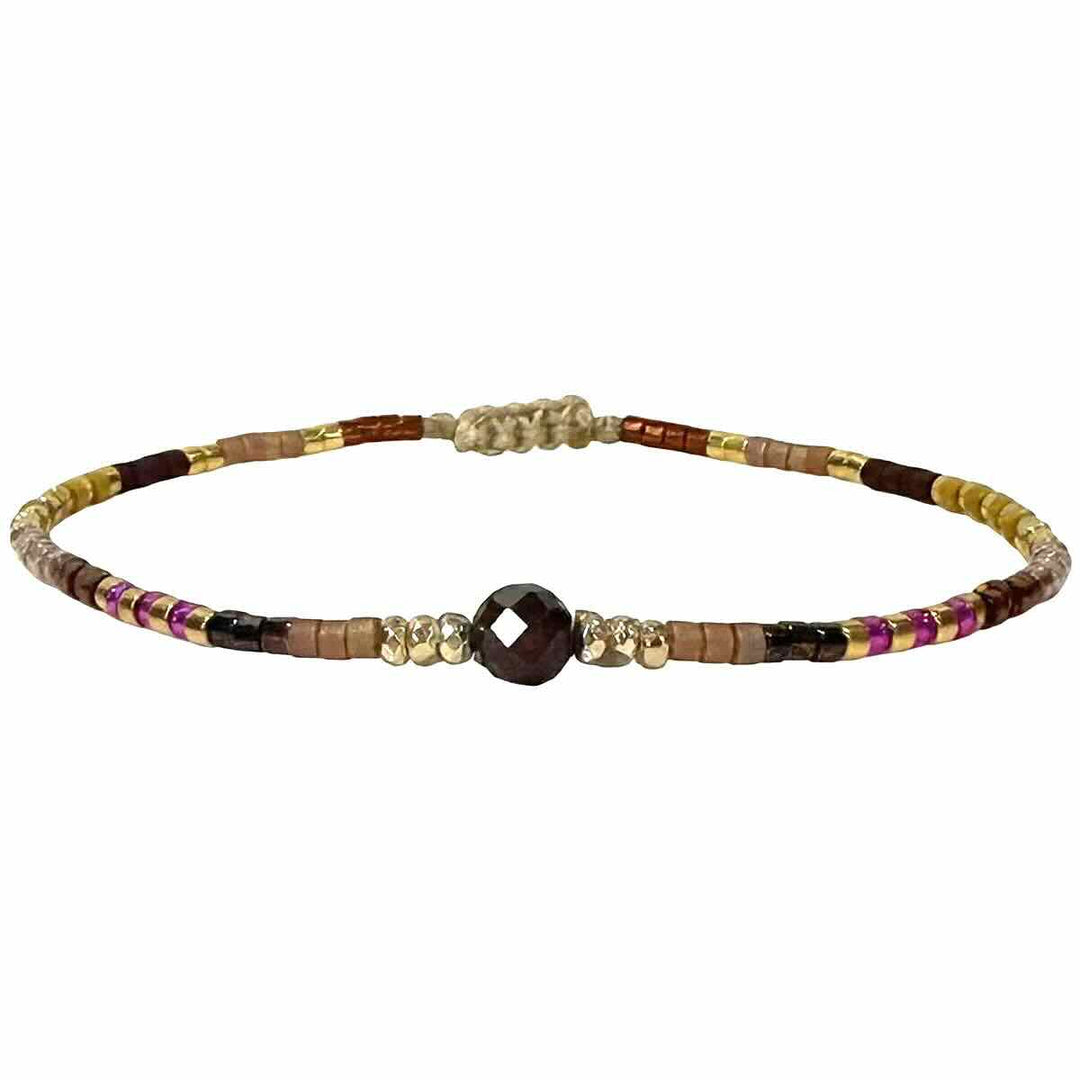 leju armband daisy brown pink