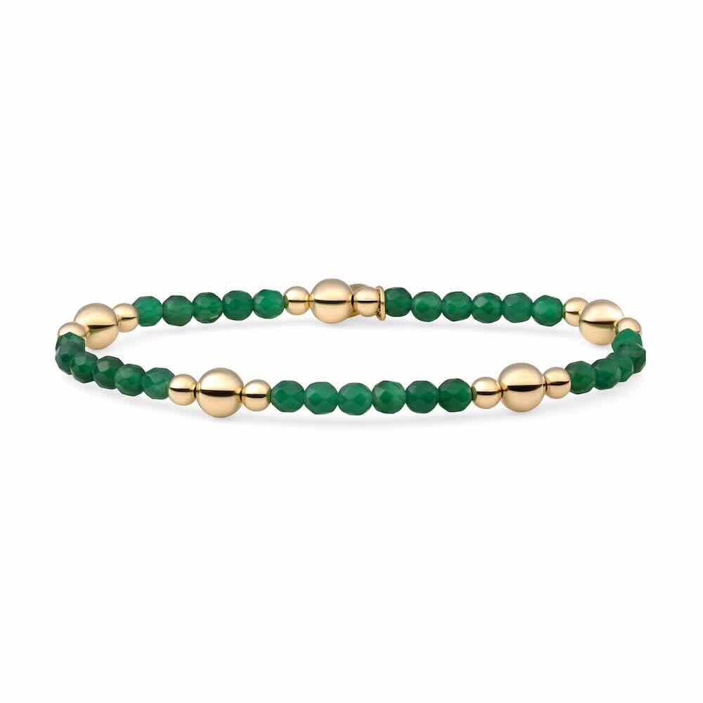 sparkling jewels armband bold mix green onyx