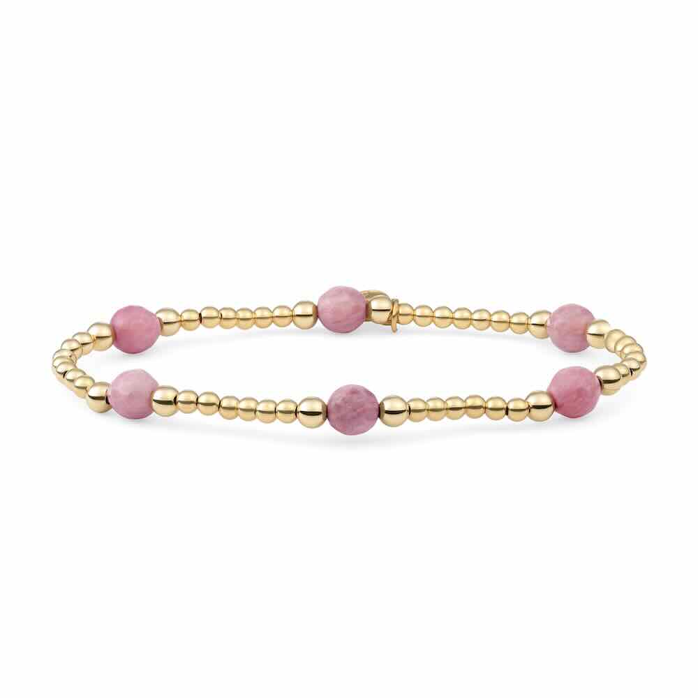sparkling jewels armband reverse bold mix pink rhodonite