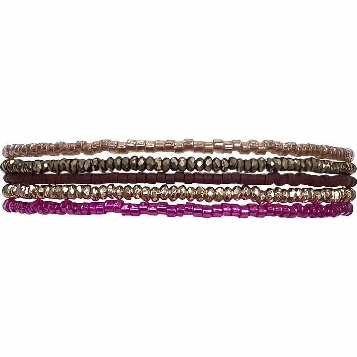leju armband lumina brown and pink
