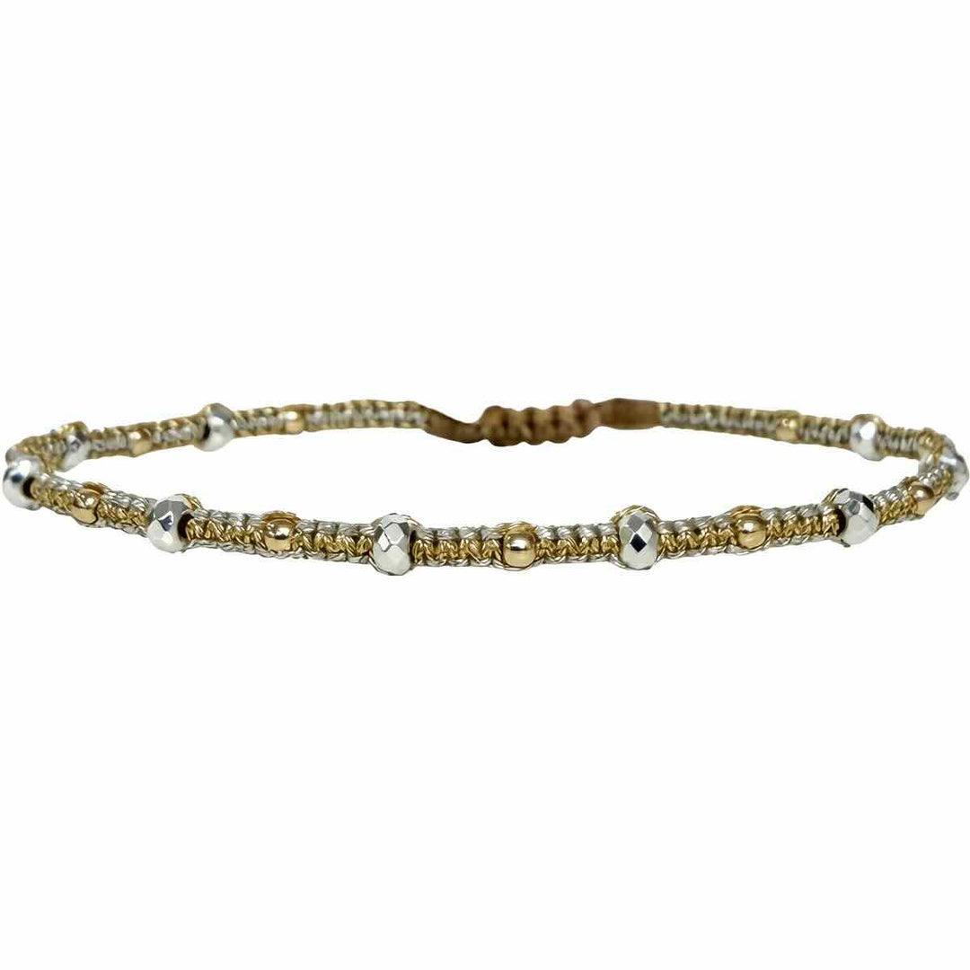 leju armband stonesand gold and silver