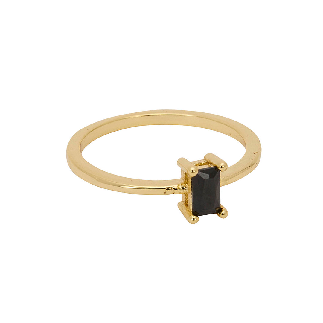 Une a Une ring Tini noir